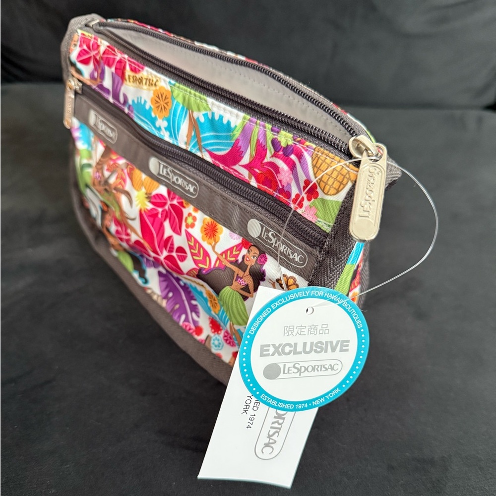 LeSportsac ~Hawaii Exclusive Print~ travel cosmetic pouch - Picture 4 of 6
